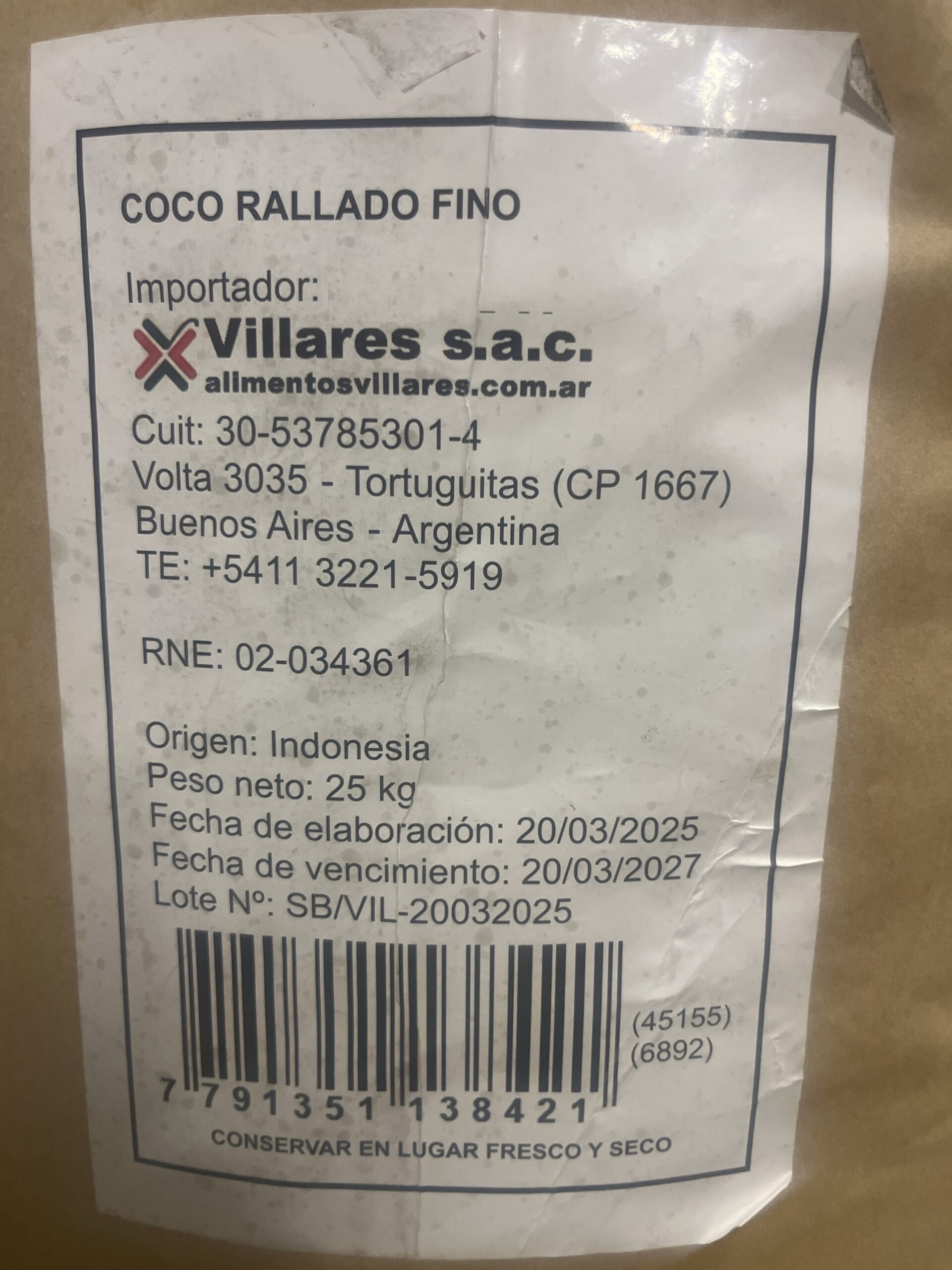 Coco Rallado High Fat fraccionado x 500 grs - Imagen 2