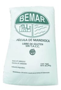 Fécula de Mandioca Sin TACC x 25 Kg BEMAR