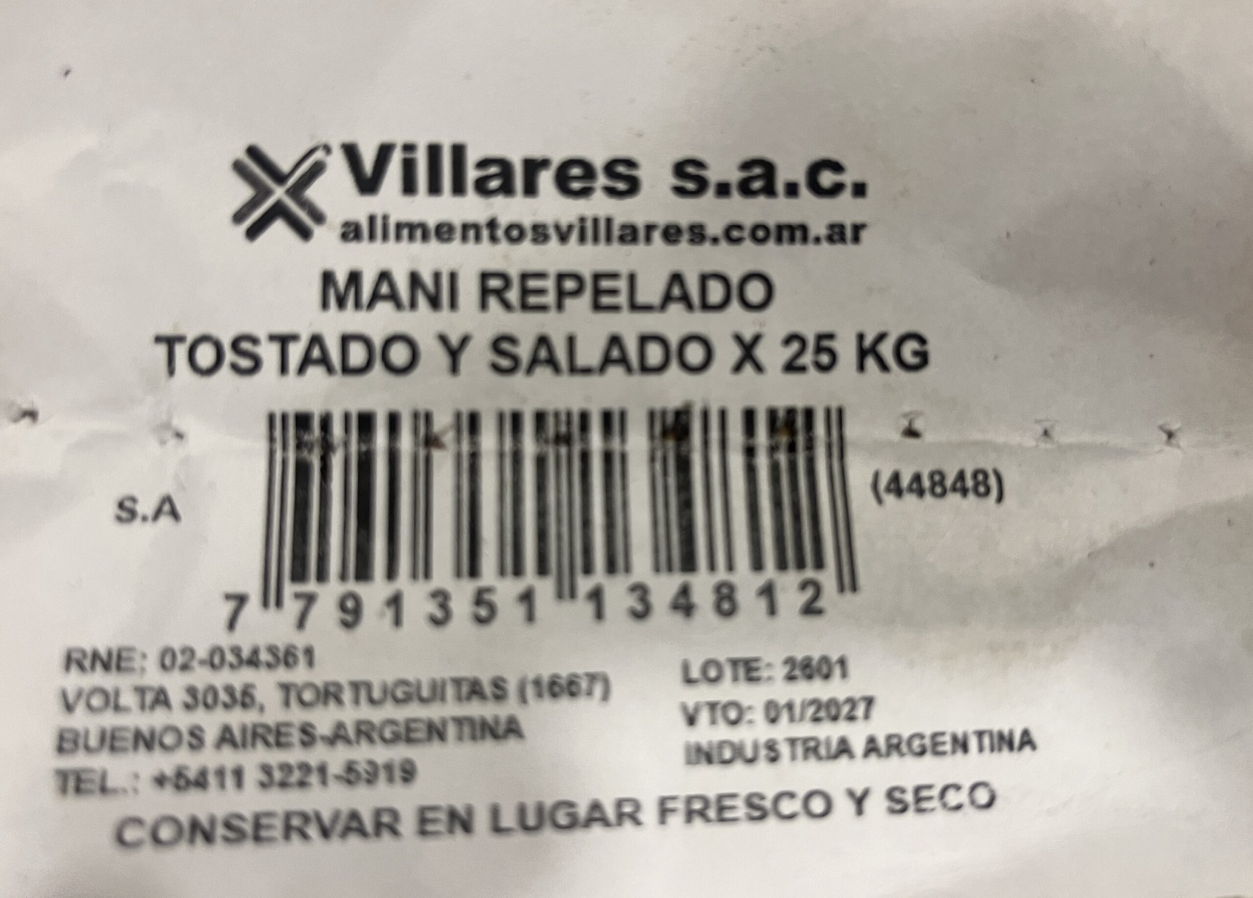 Maní Pelado con Sal x 1 kg fraccionado SAVIA - Imagen 2