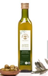 Aceite de Oliva Extra Virgen INTENSO x  500ml -vidrio- OLIVARES SAN NICOLÁS