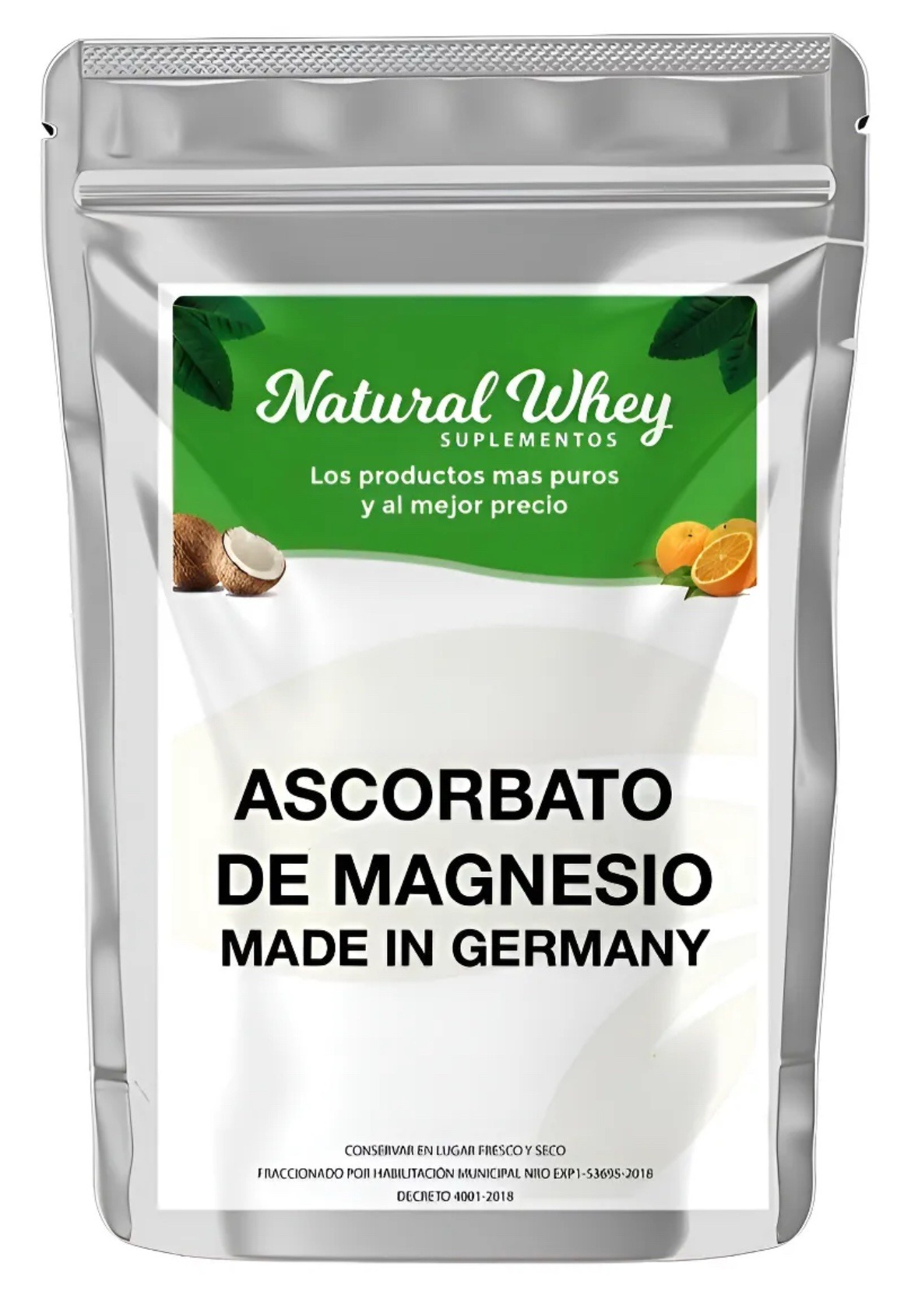 Ascorbato de Magnesio Alemán Puro - Vitamina C x 500 gr NATURAL WHEY