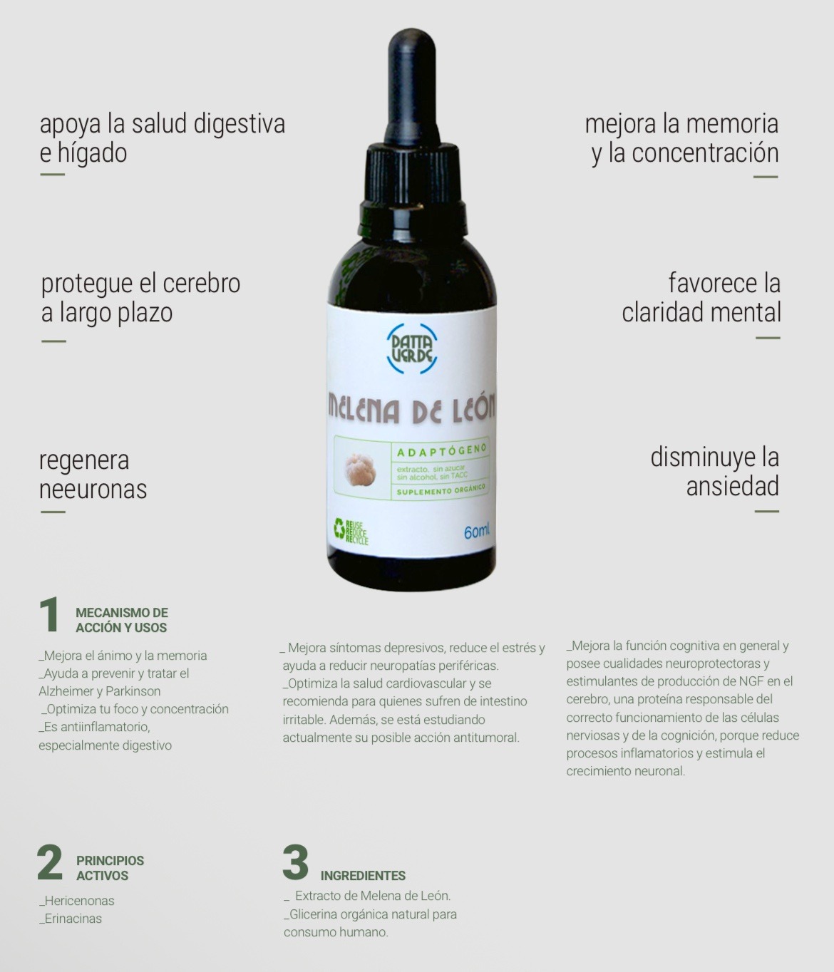 MELENA DE LEÓN x 60ml DATTAVERDE