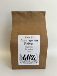 Cacao Amargo en Polvo Ecuador x 500 grs BLISS