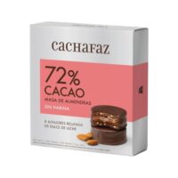 CAJA Alfajores 72% Cacao con Harina de Almendras x 8 un. CACHAFAZ