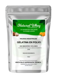Gelatina Sin Sabor en polvo Origen Bovino x  500 grs NATURAL WHEY