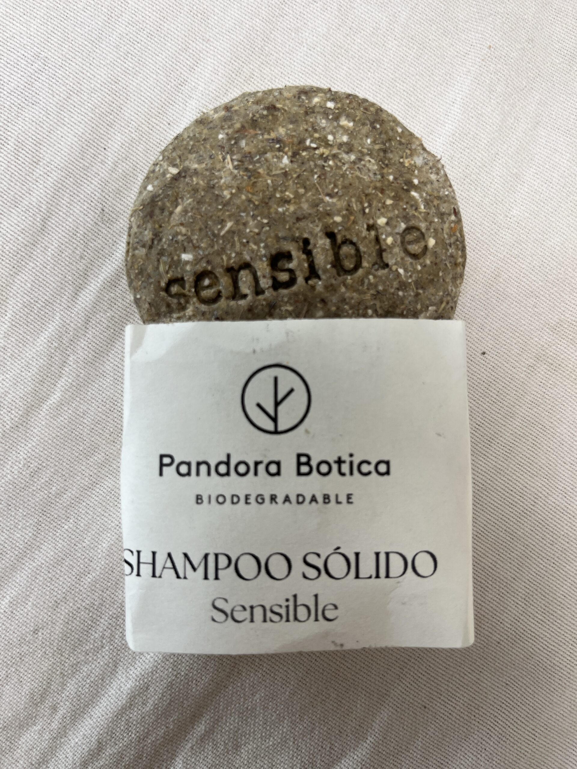 Shampoo Sólido -Piel Sensible- x 80 grs PANDORA BOTICA